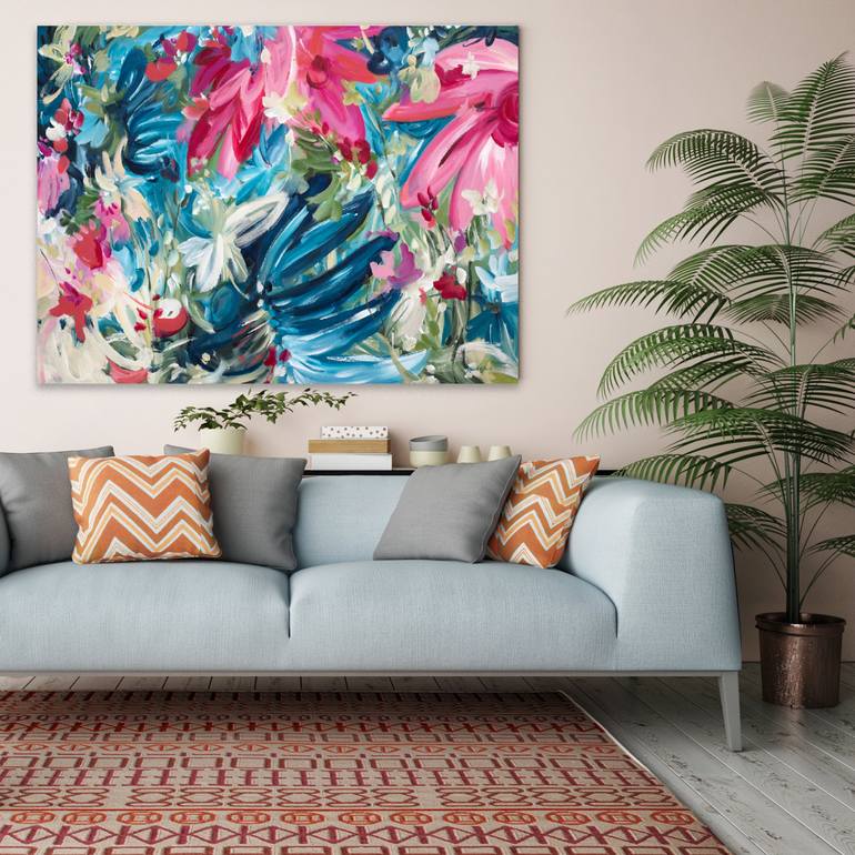 Original Abstract Floral Painting by Amber Gittins