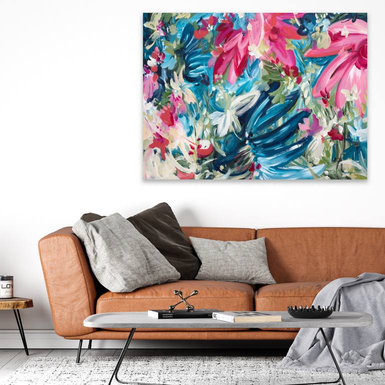 Original Abstract Floral Painting by Amber Gittins