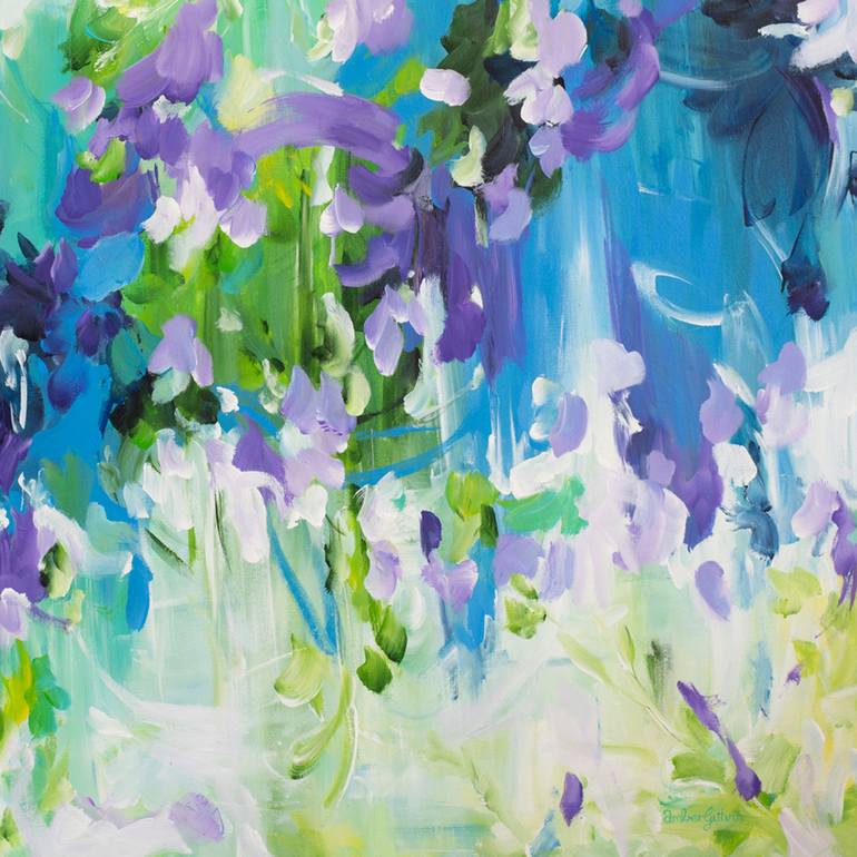 Original Abstract Floral Painting by Amber Gittins