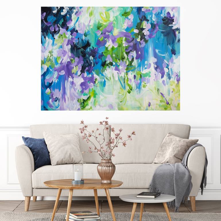 Original Abstract Floral Painting by Amber Gittins