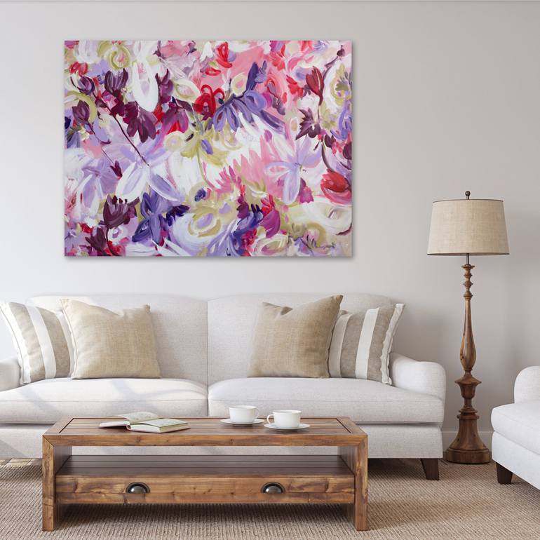 Original Abstract Floral Painting by Amber Gittins