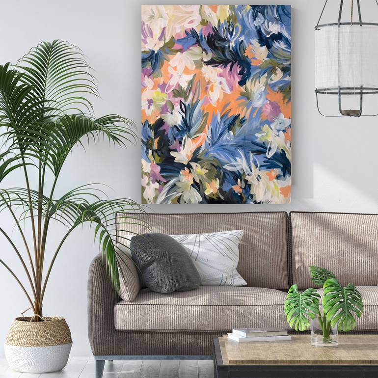 Original Abstract Floral Painting by Amber Gittins