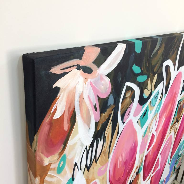 Original Abstract Floral Painting by Amber Gittins