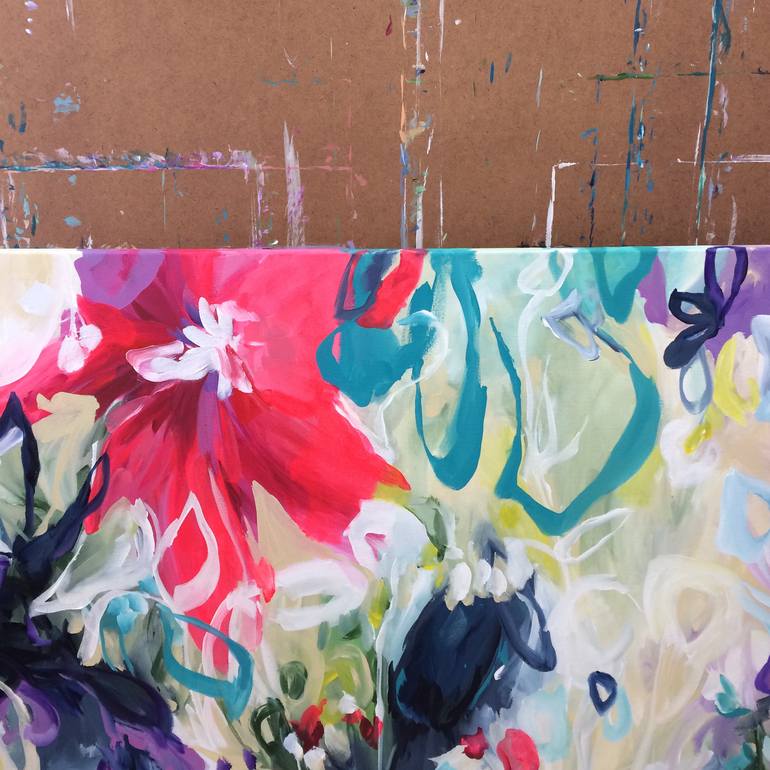 Original Abstract Floral Painting by Amber Gittins