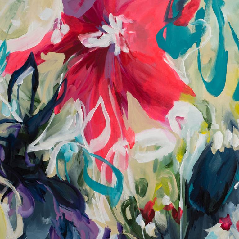 Original Abstract Floral Painting by Amber Gittins