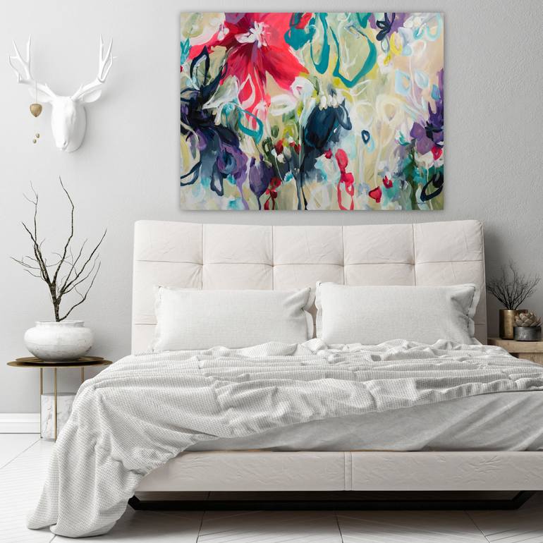 Original Abstract Floral Painting by Amber Gittins