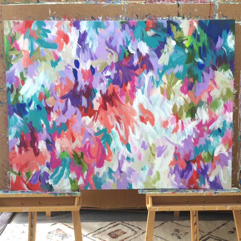 Original Abstract Expressionism Abstract Painting by Amber Gittins