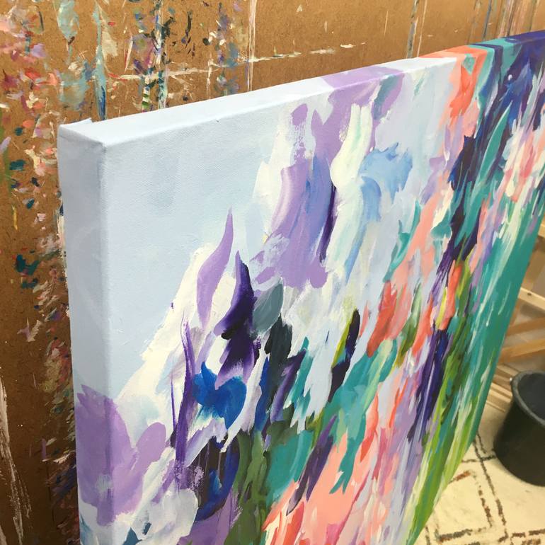 Original Abstract Floral Painting by Amber Gittins