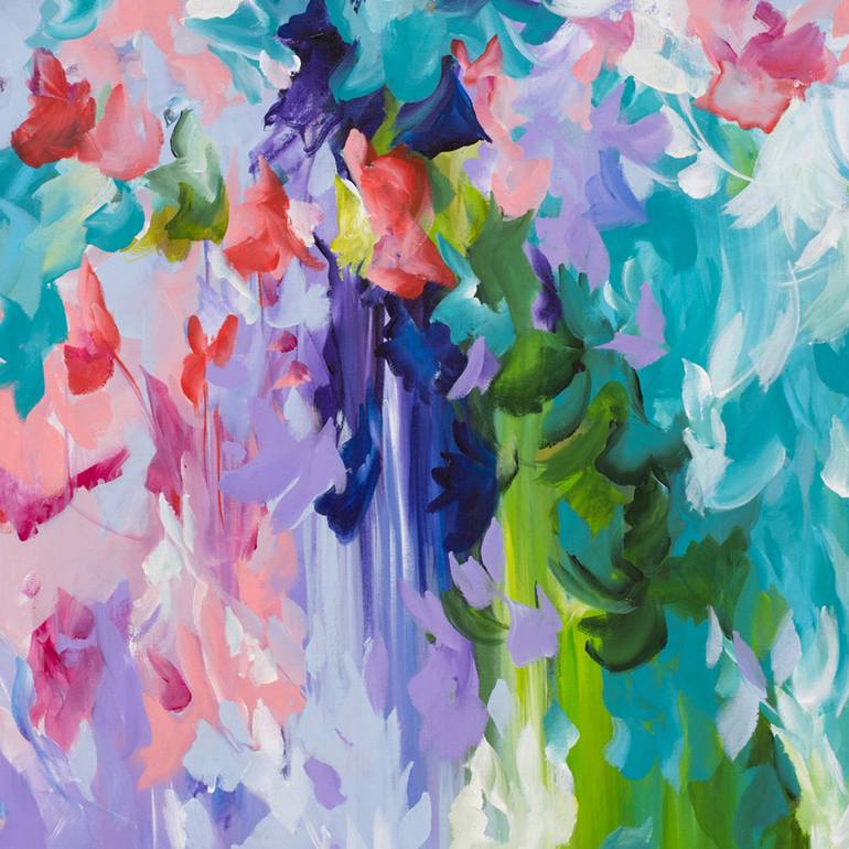 Original Abstract Floral Painting by Amber Gittins