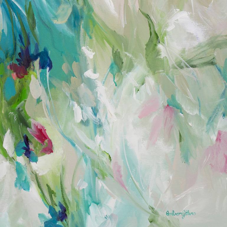 Original Abstract Floral Painting by Amber Gittins