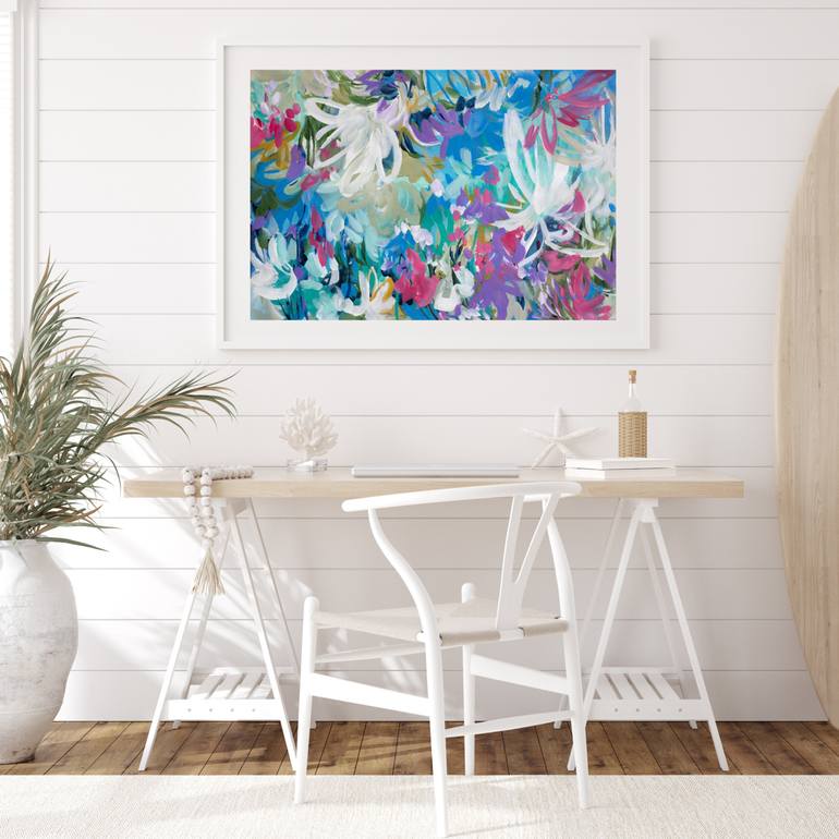 Original Abstract Botanic Painting by Amber Gittins