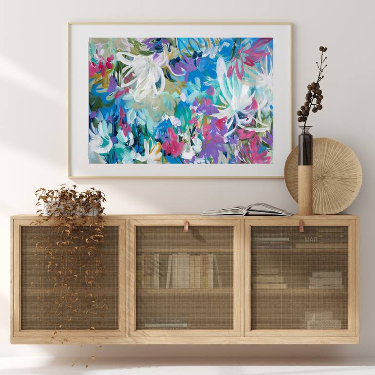 Original Abstract Botanic Painting by Amber Gittins