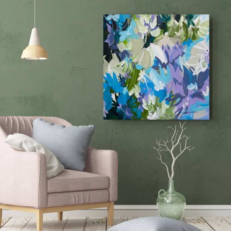 Original Abstract Floral Painting by Amber Gittins