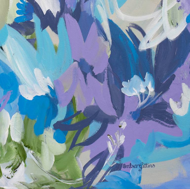 Original Abstract Floral Painting by Amber Gittins