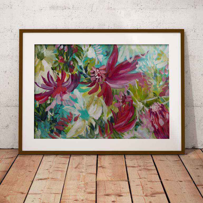 Original Abstract Floral Painting by Amber Gittins