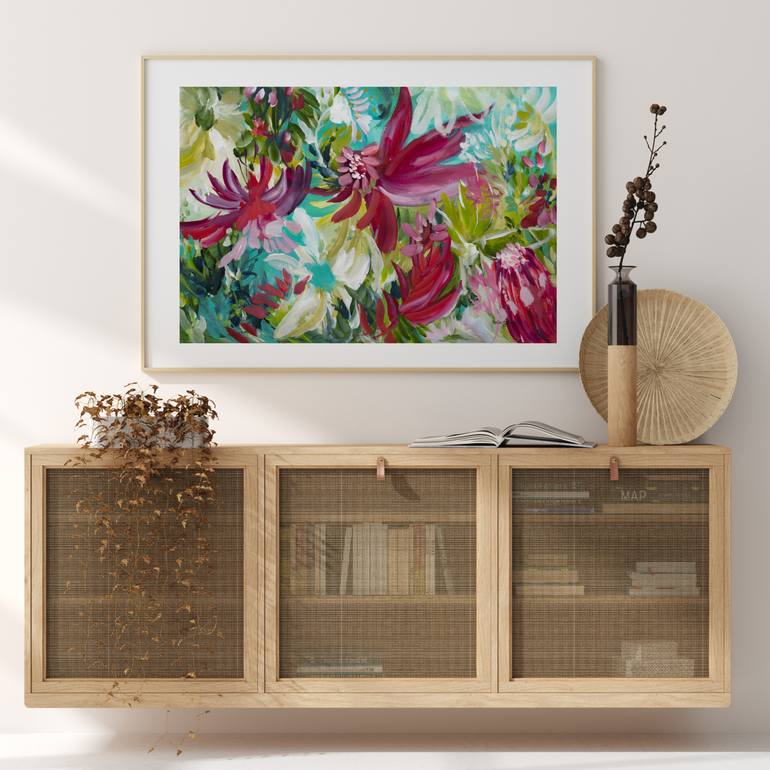 Original Abstract Floral Painting by Amber Gittins