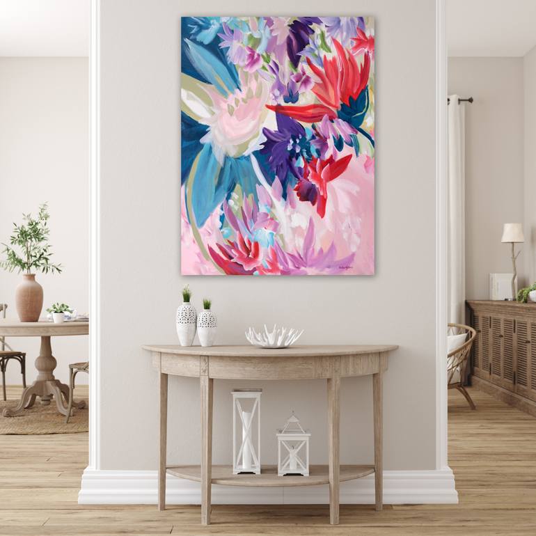 Original Abstract Floral Painting by Amber Gittins