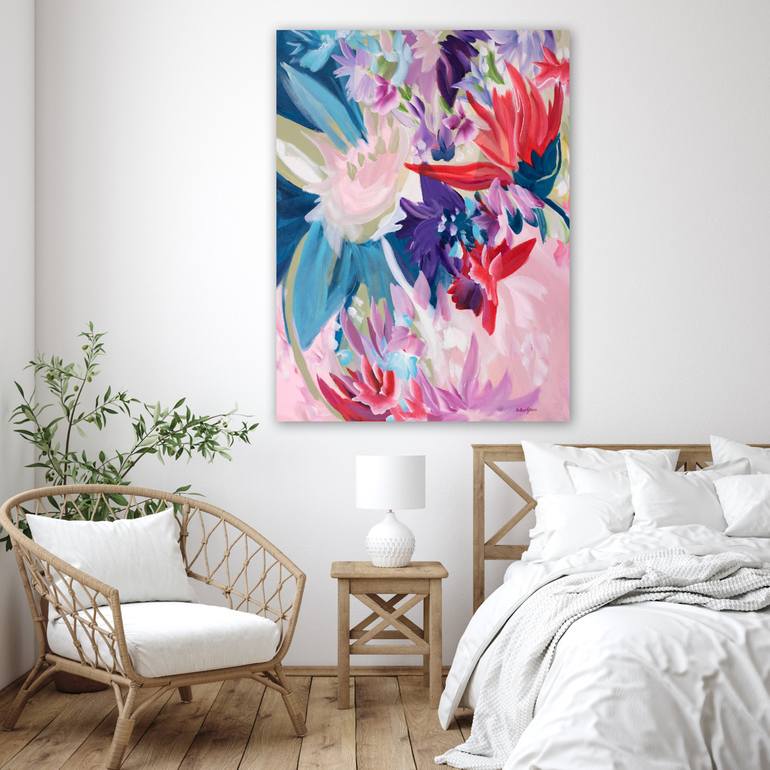 Original Abstract Floral Painting by Amber Gittins