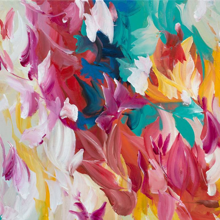 Original Abstract Floral Painting by Amber Gittins