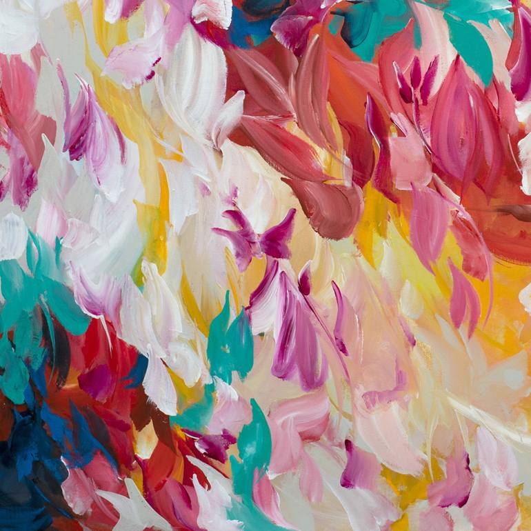 Original Abstract Floral Painting by Amber Gittins