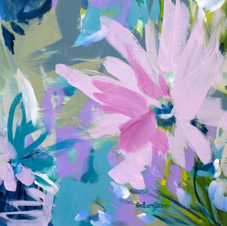 Original Abstract Floral Painting by Amber Gittins