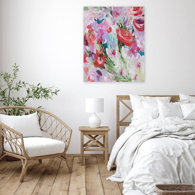 Original Abstract Floral Painting by Amber Gittins