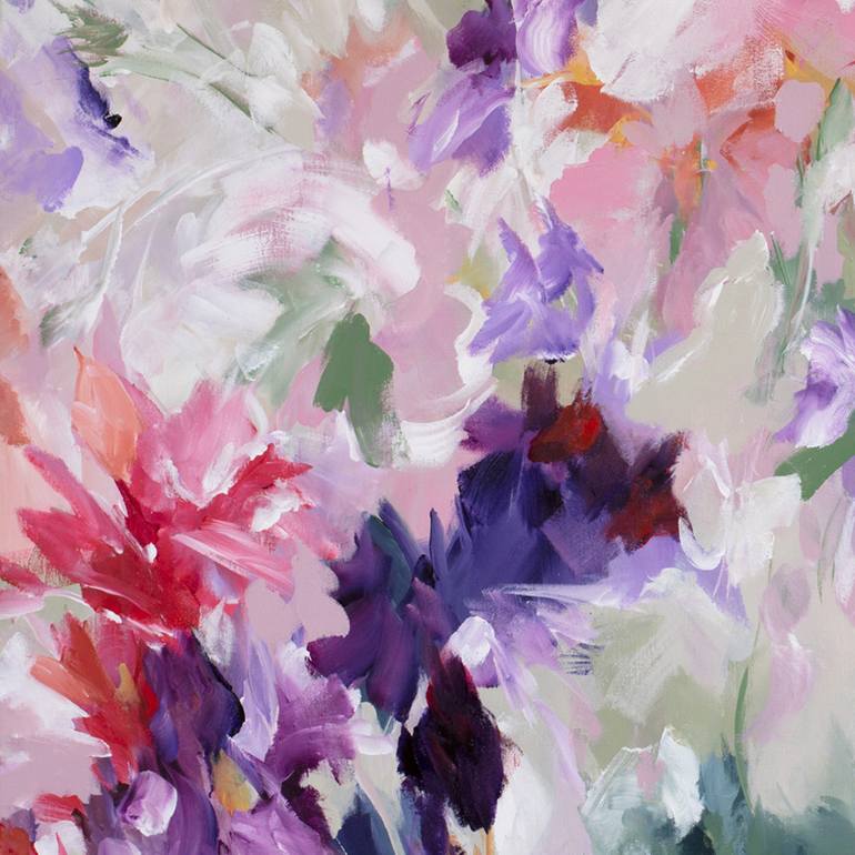 Original Abstract Floral Painting by Amber Gittins