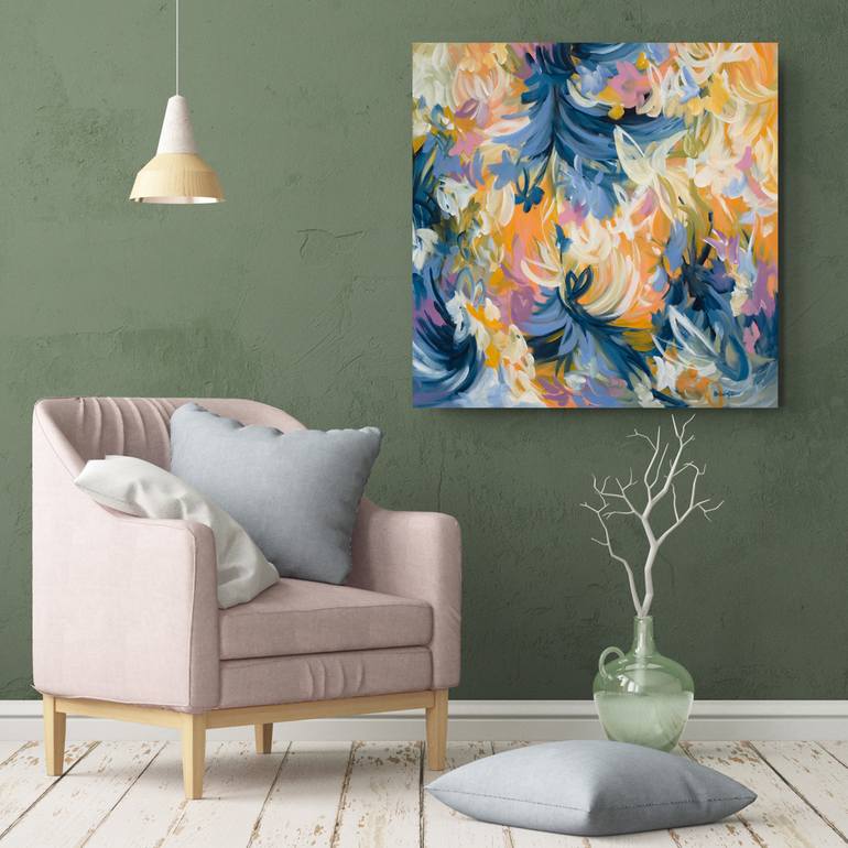 Original Abstract Floral Painting by Amber Gittins