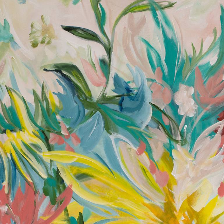 Original Abstract Floral Painting by Amber Gittins