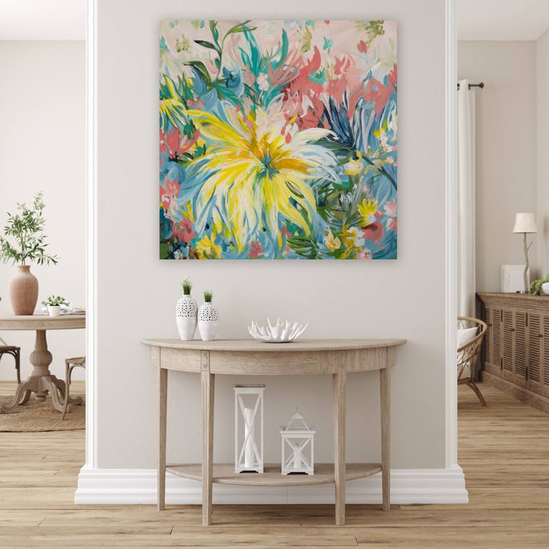 Original Abstract Floral Painting by Amber Gittins