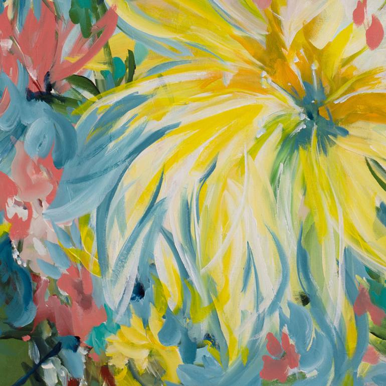 Original Abstract Floral Painting by Amber Gittins