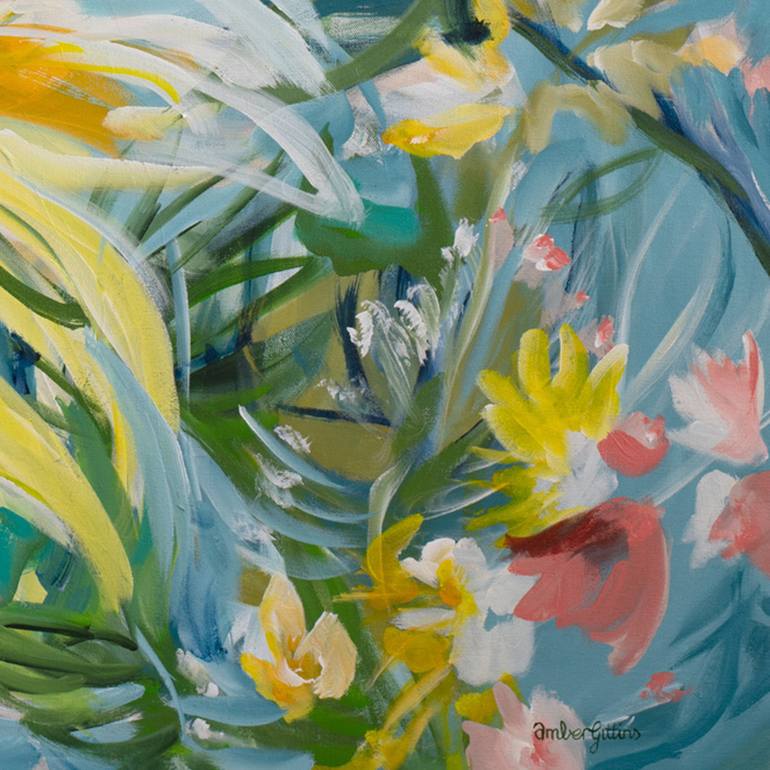 Original Abstract Floral Painting by Amber Gittins