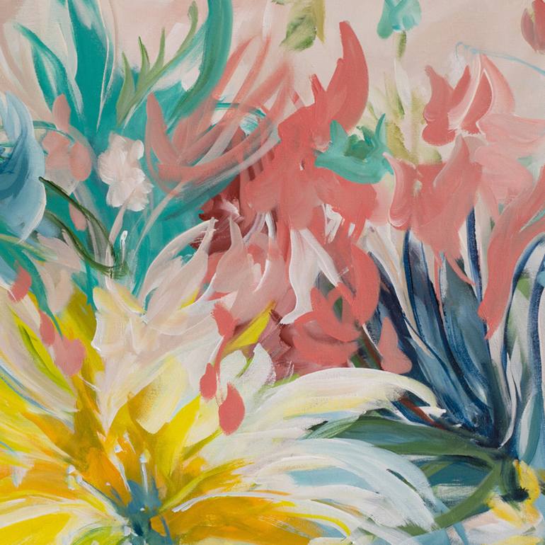 Original Abstract Floral Painting by Amber Gittins