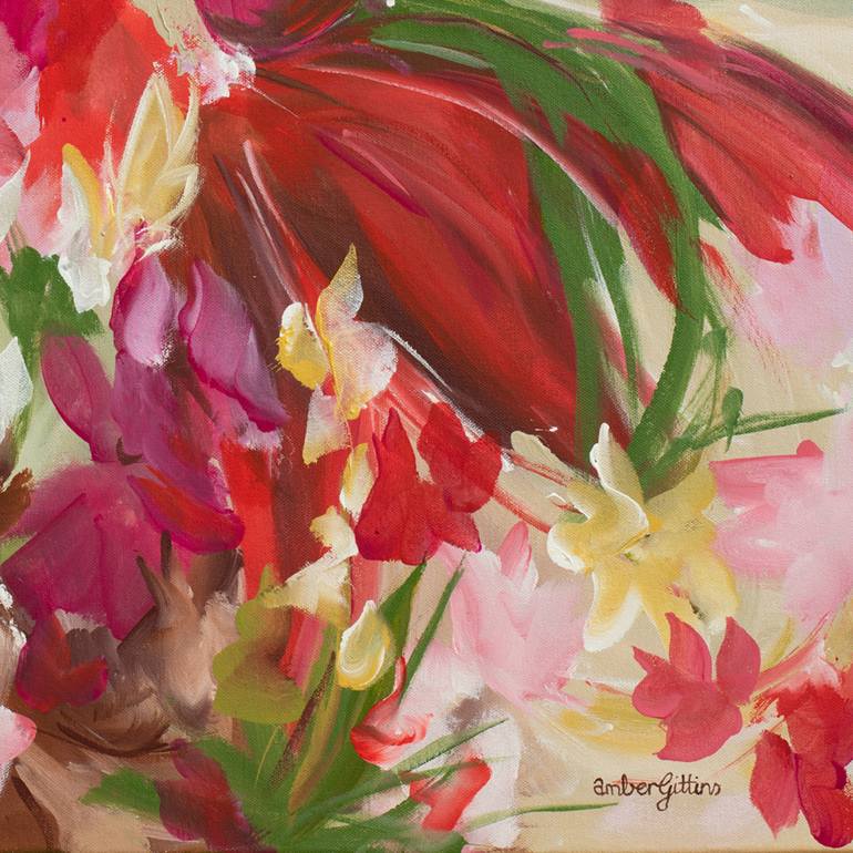 Original Abstract Floral Painting by Amber Gittins