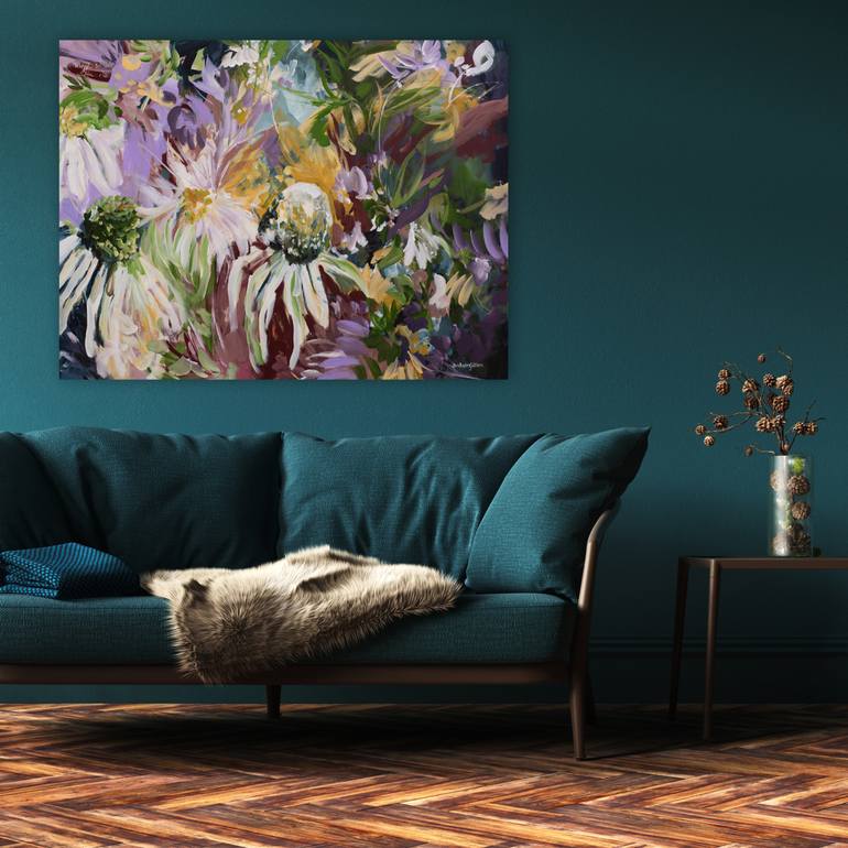 Original Impressionism Floral Painting by Amber Gittins