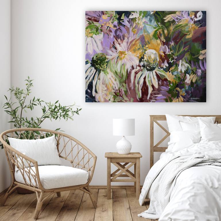 Original Impressionism Floral Painting by Amber Gittins