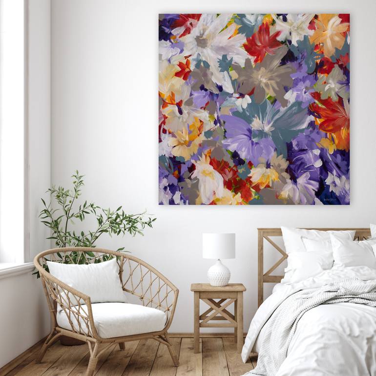 Original Abstract Floral Painting by Amber Gittins