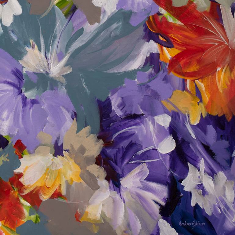 Original Floral Painting by Amber Gittins