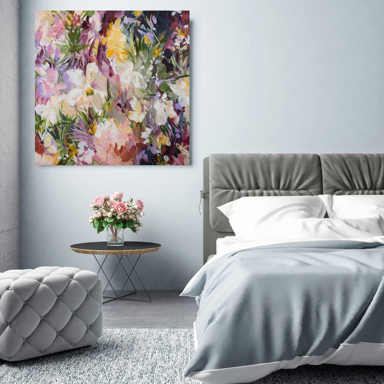 Original Abstract Floral Painting by Amber Gittins