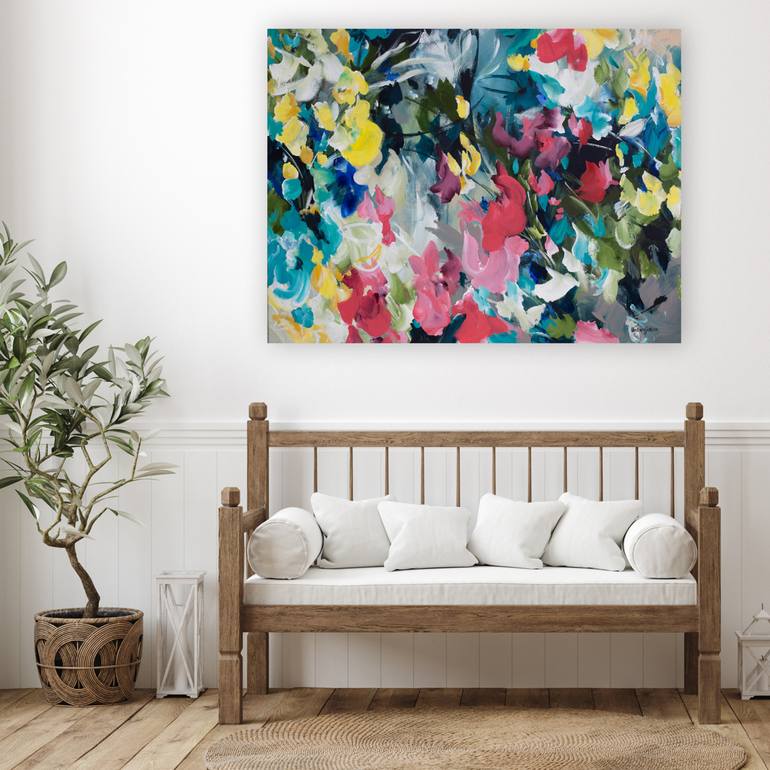 Original Abstract Floral Painting by Amber Gittins