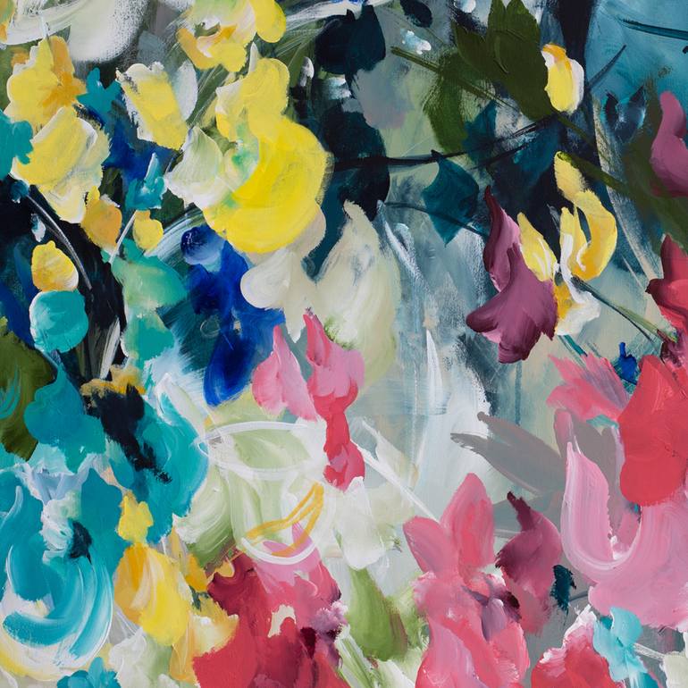 Original Abstract Floral Painting by Amber Gittins