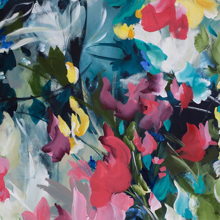 Original Abstract Floral Painting by Amber Gittins