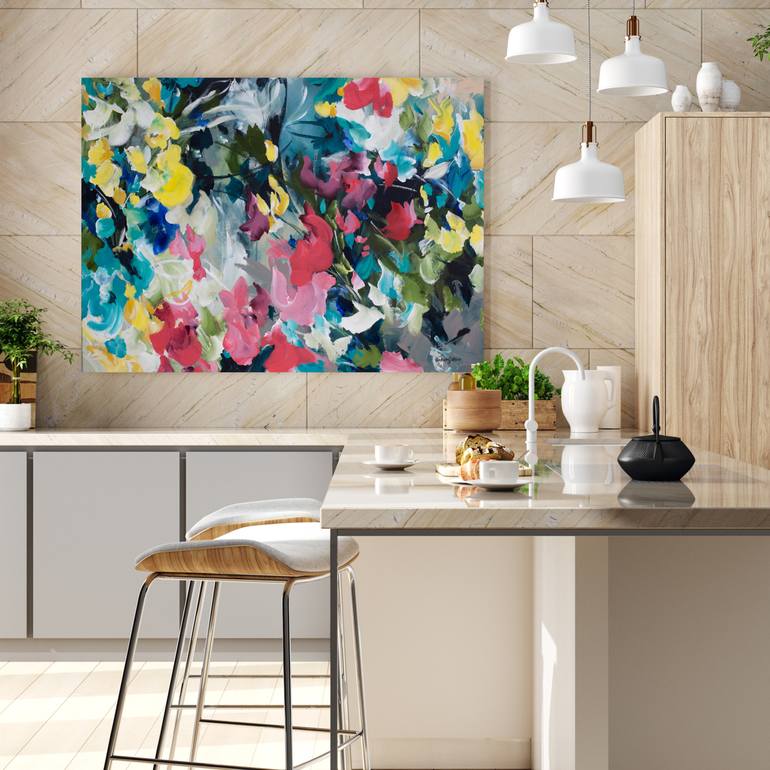 Original Abstract Floral Painting by Amber Gittins