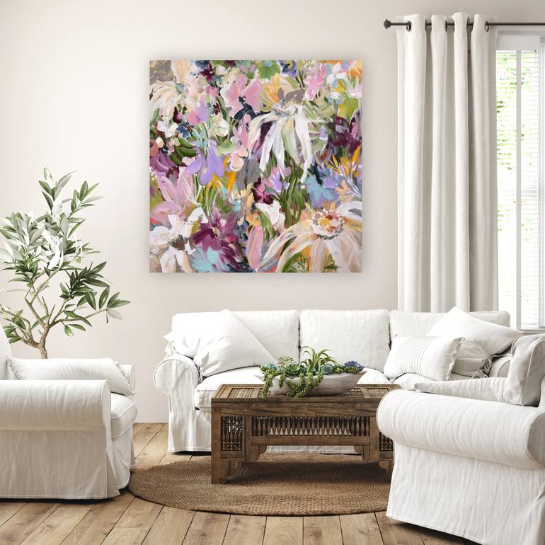 Original Abstract Floral Painting by Amber Gittins