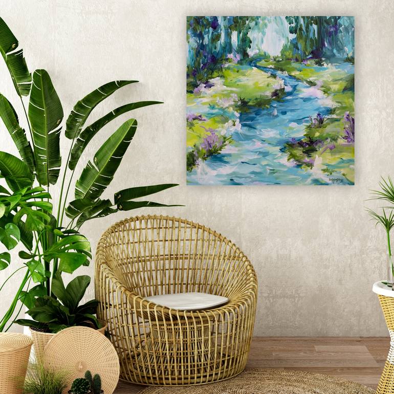 Original Abstract Landscape Painting by Amber Gittins