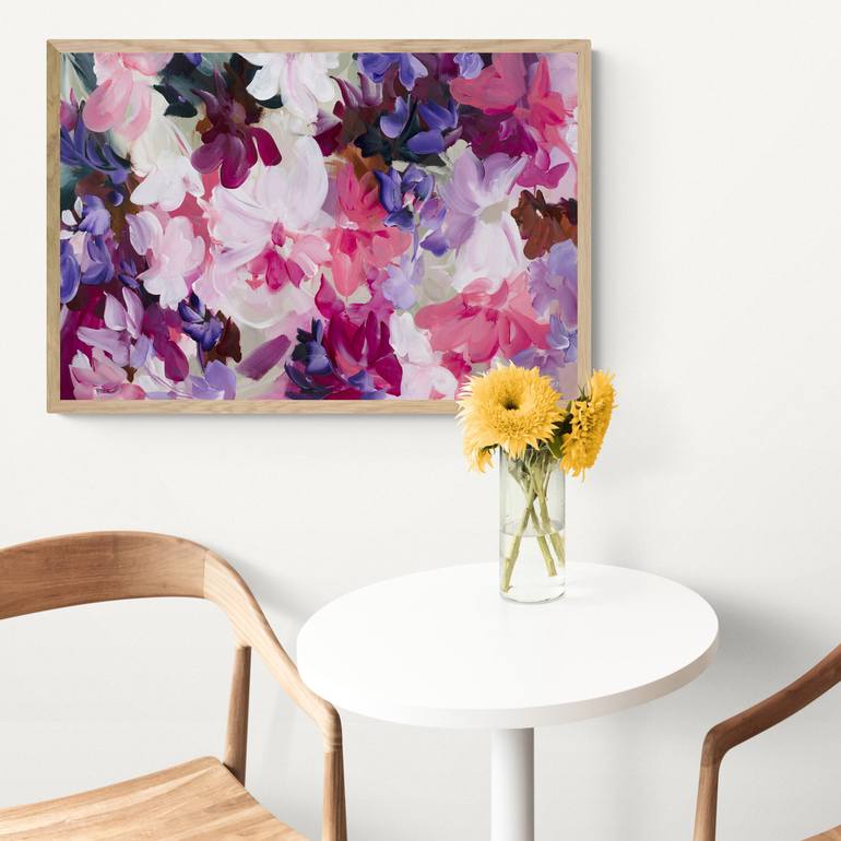 Original Abstract Floral Painting by Amber Gittins