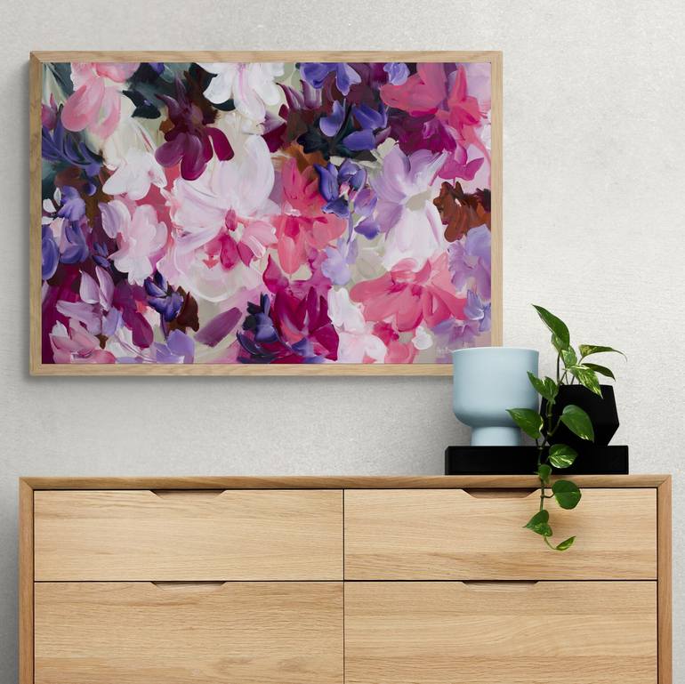 Original Abstract Floral Painting by Amber Gittins