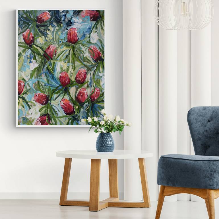 Original Abstract Floral Painting by Amber Gittins