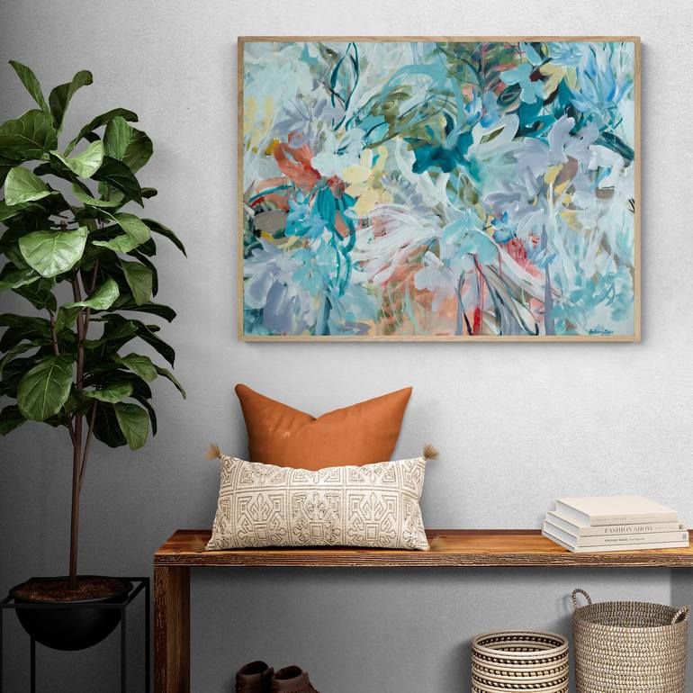 Original Abstract Botanic Painting by Amber Gittins