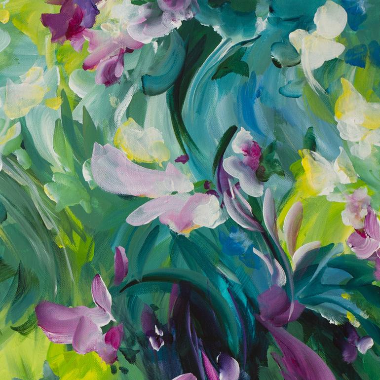 Original Abstract Floral Painting by Amber Gittins